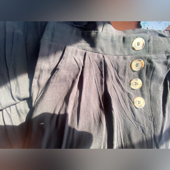 Pink Rose - Black Wide Leg Pants - Picture 4 of 5